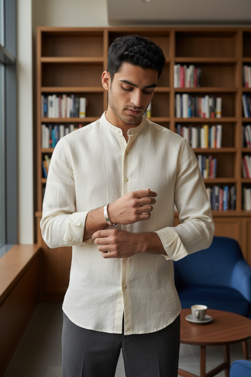 ✨ LV Pure Silver Men’s Bracelet ✨