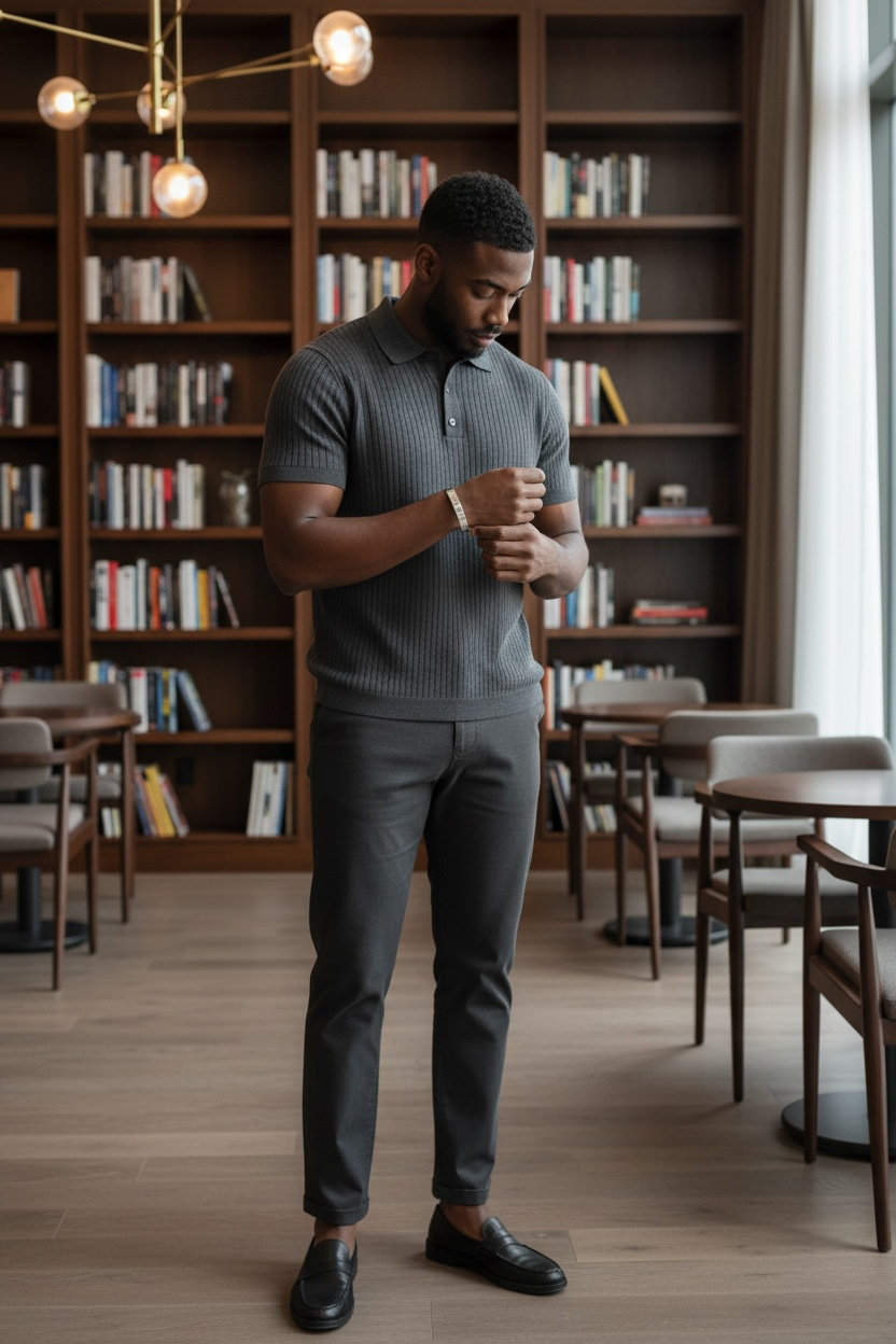 ✨ LV Pure Silver Men’s Bracelet ✨