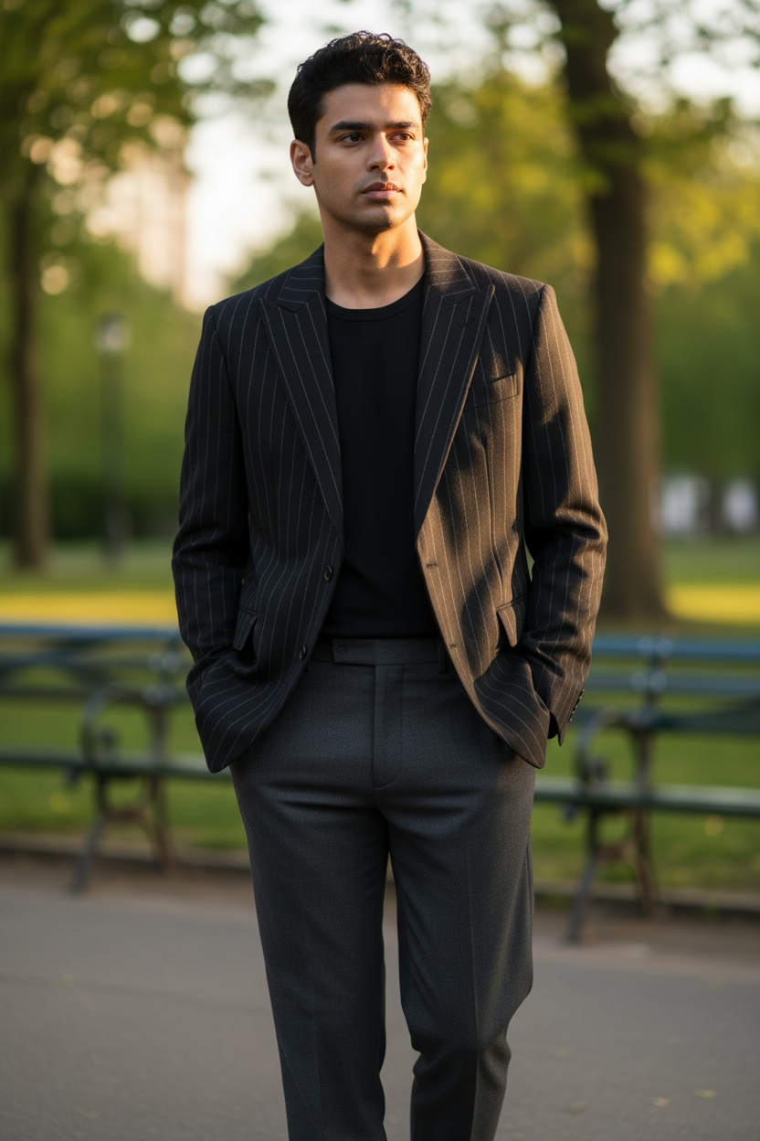 ✨ YSL Saint Laurent Black Pinstripe Blazer ✨