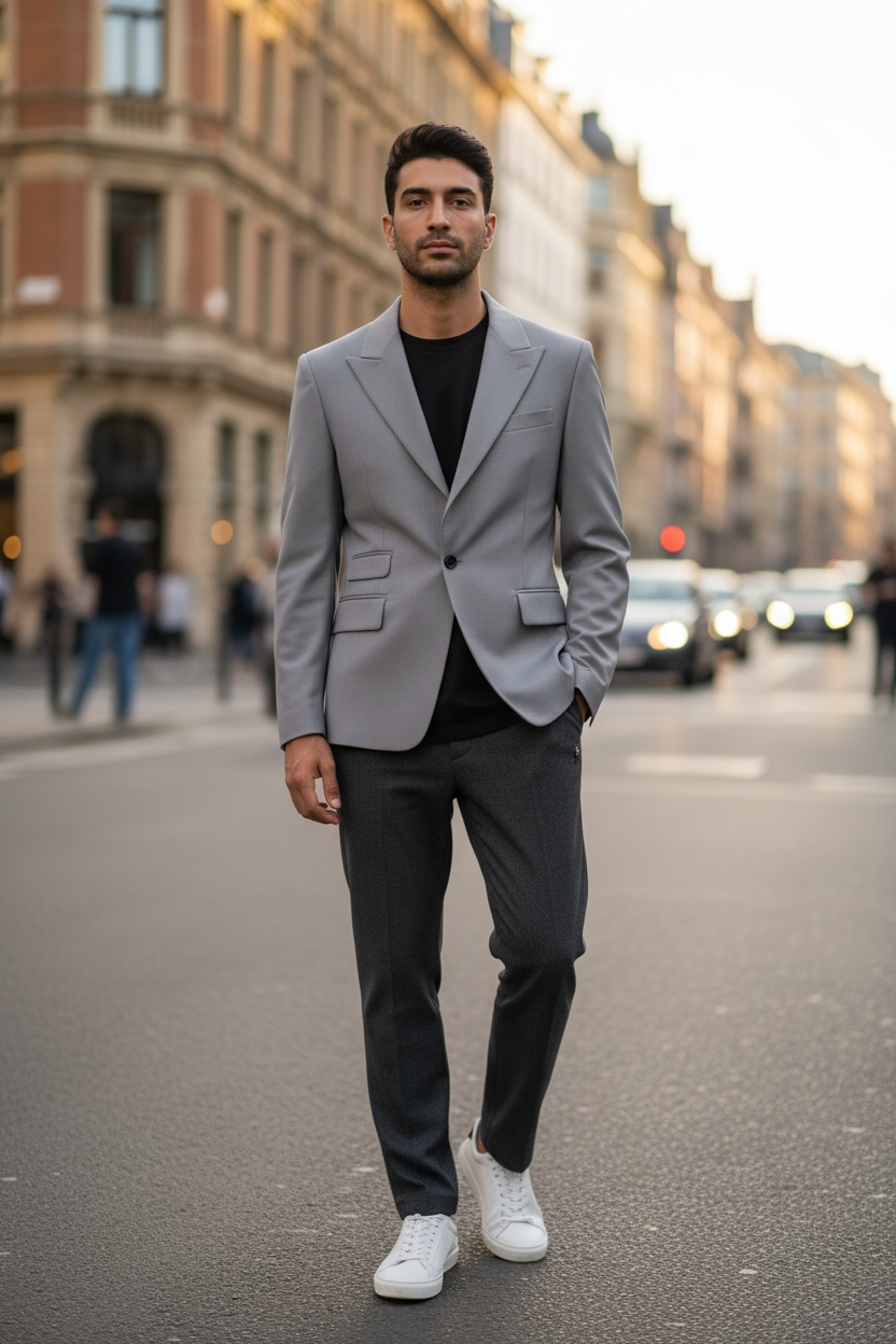 🔥 Elegant Light Grey Vivienne 🔥 Westwood Single-Breasted Blazer 👔 Premium Tailored Designer Jacket ✨