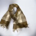 Burberry Classic Check Scarf - Gold & White Colourway