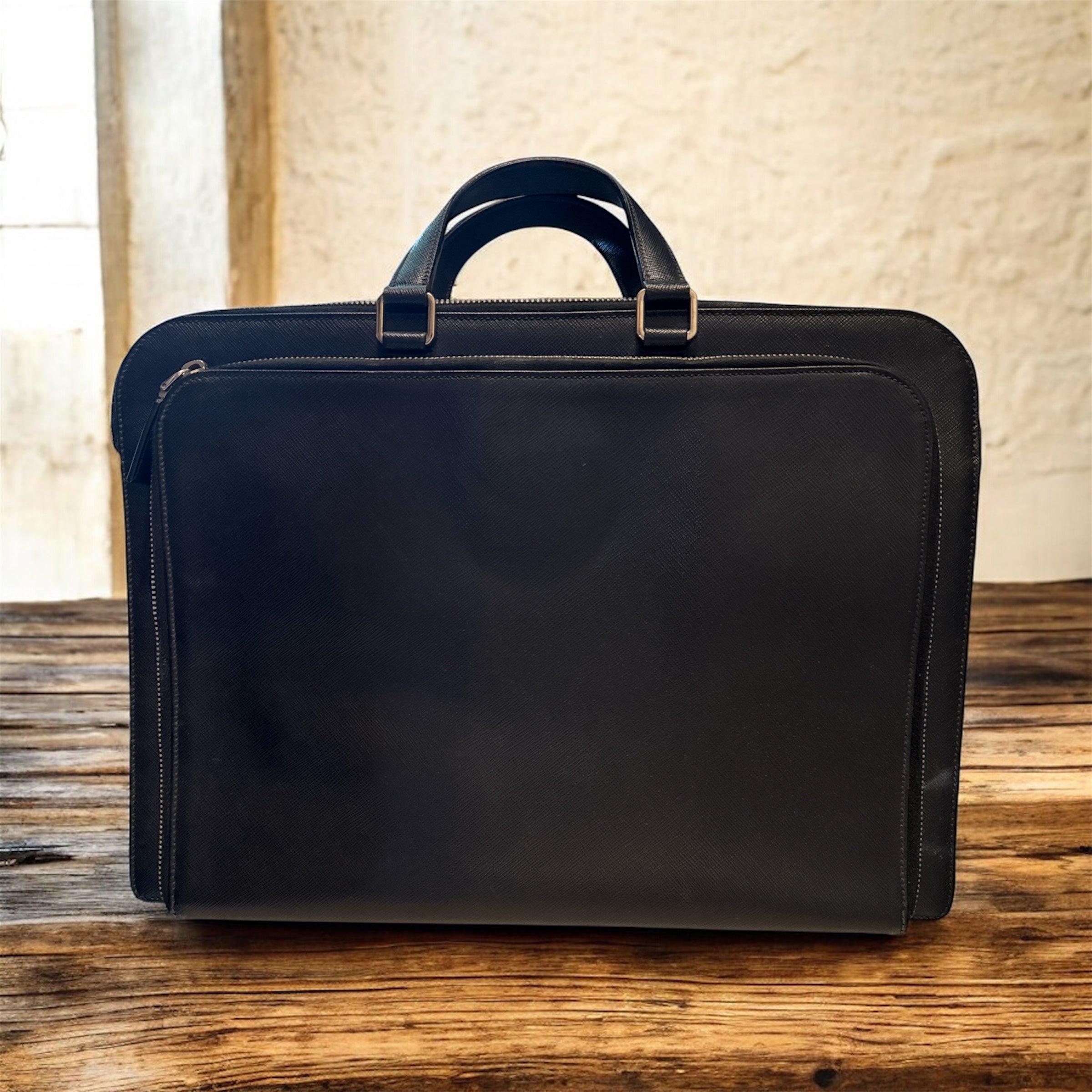 Prada Men's Calfskin Business Bag